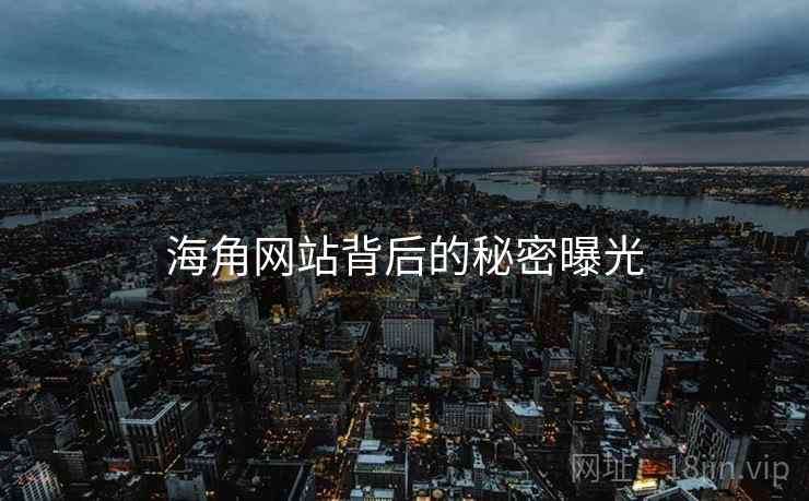 海角网站背后的秘密曝光