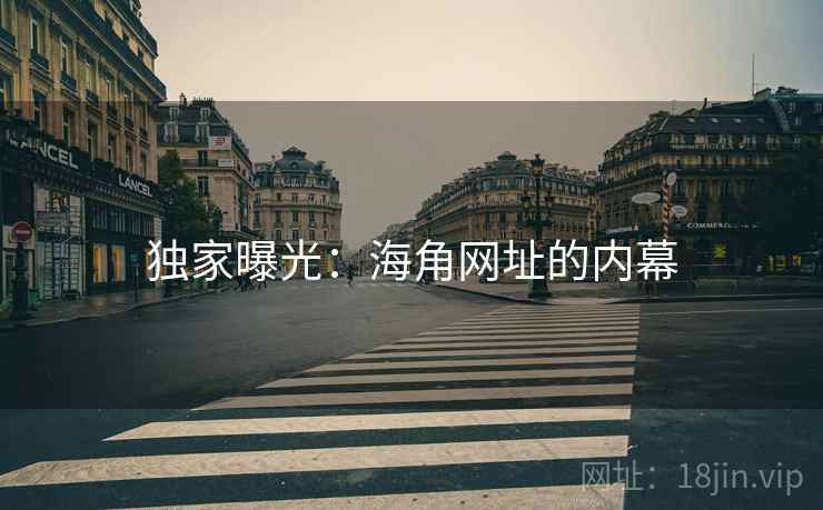 独家曝光：海角网址的内幕