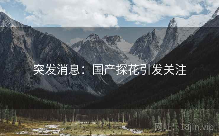 突发消息：国产探花引发关注