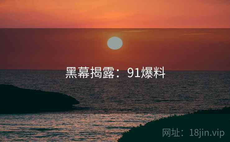 黑幕揭露：91爆料
